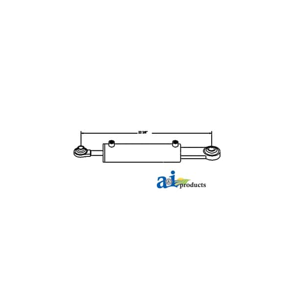 Hydraulic Top Link Cylinder (Cat I Rod/Cat II Base) (3" Bore) 31" x4" x4"